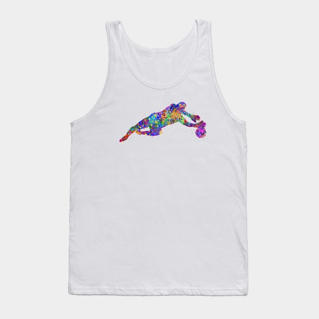 Soccer goalkeeper Tank Top by Yahya Art